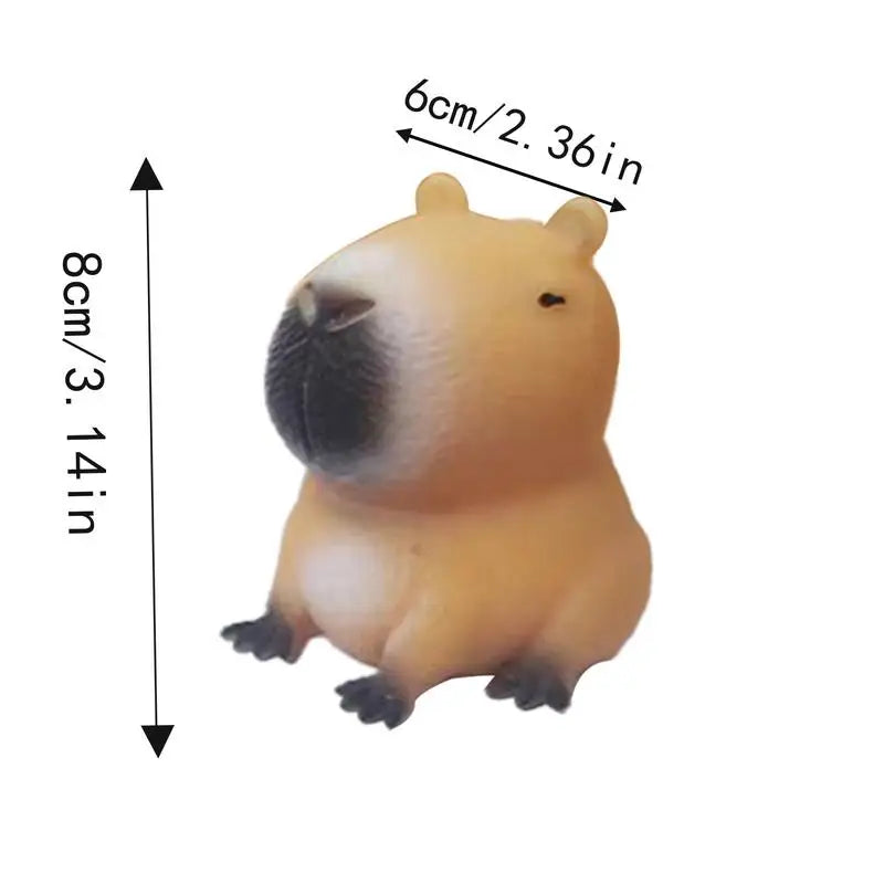 Cute Cartoon Capybara Squeeze Toy Stress Relief Funny Animal Squeeze Toy Capybara Shape Pinch Toys Relax Gifts