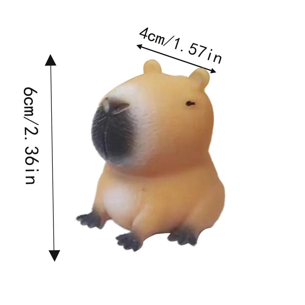 Cute Cartoon Capybara Squeeze Toy Stress Relief Funny Animal Squeeze Toy Capybara Shape Pinch Toys Relax Gifts