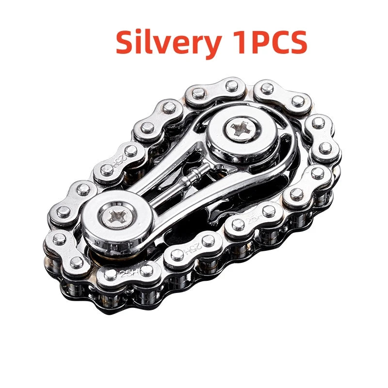 Fingertip Gyro Mechanical Metal Sprocket Flywheel Children Adult Decompression Toys Kids Anti-stress Spinning Top Gyroscope