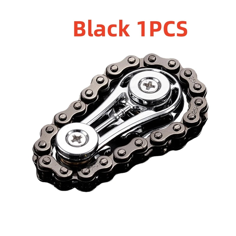 Fingertip Gyro Mechanical Metal Sprocket Flywheel Children Adult Decompression Toys Kids Anti-stress Spinning Top Gyroscope