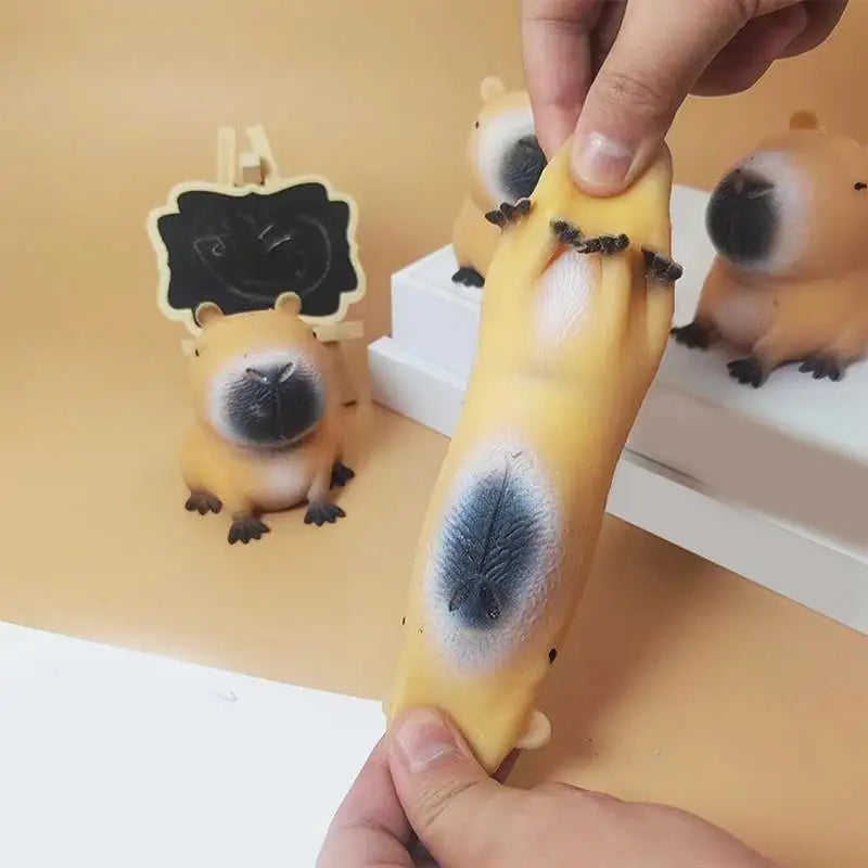 Cute Cartoon Capybara Squeeze Toy Stress Relief Funny Animal Squeeze Toy Capybara Shape Pinch Toys Relax Gifts