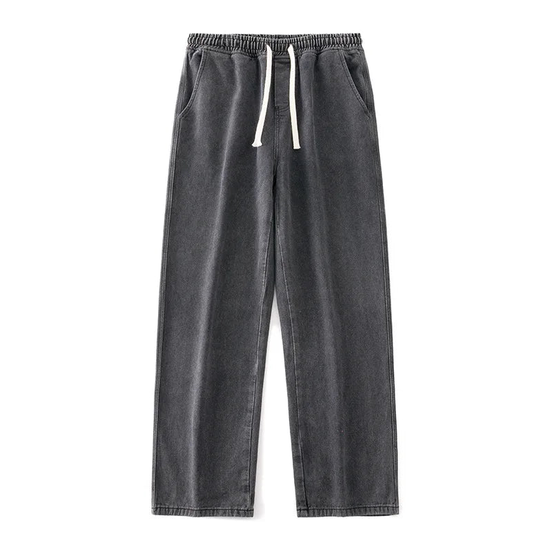2024 Men's Hip-Hop Baggy Jeans Streetwear Oversized Wide Leg Pants - Drape Loose Fit Casual Trousers High Quality Free Shipping
