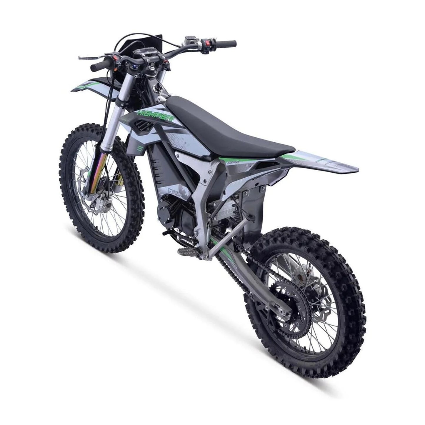 Electric 12, 000W Dirt Bike for 16+ Teens - White