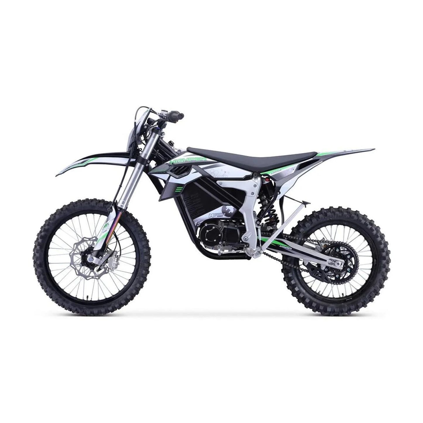 Electric 12, 000W Dirt Bike for 16+ Teens - White