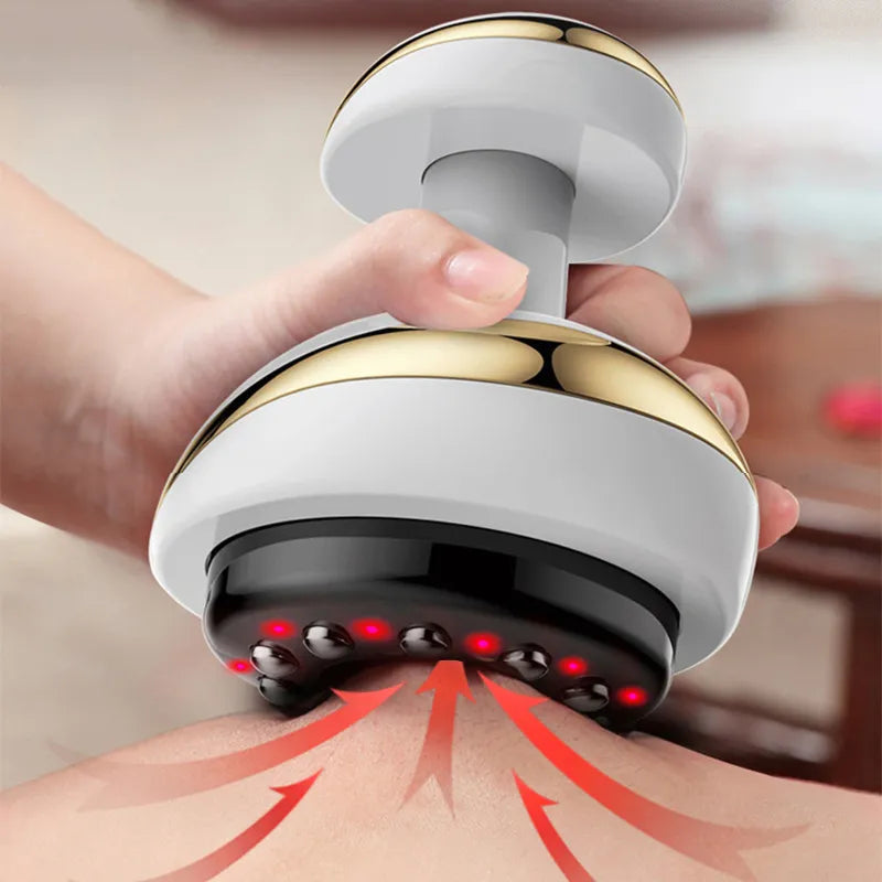 Home Electric Guasha Scraping Massage Cupping Body Massager Vacuum Cans Suction Cup Heating Fat Burner Anti-Cellulite Massager