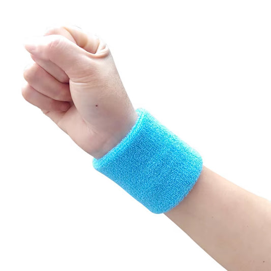 1PC Colorful Cotton Unisex Sport Sweatband Wristband Wrist Protector Gym Running Sport Safety Wrist Support Brace Wrap Bandage