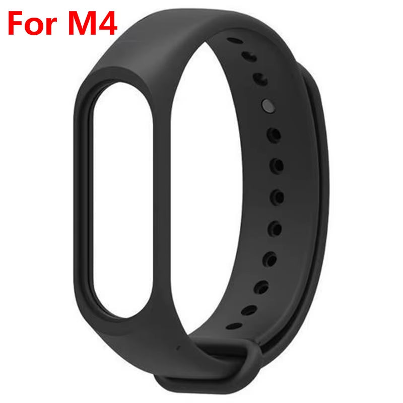 For Xiaomi Mi Band 3 4 Sport Strap Watch Silicone Wrist Strap for Xiaomi Mi Band 3 4 Bracelet Miband 4 3 Strap Smart Bracelet