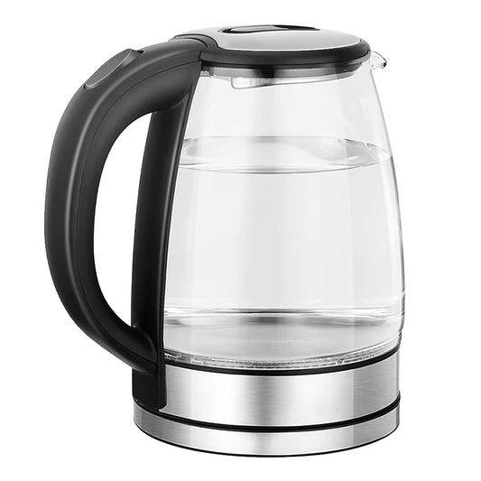 220V 1.8L Electric Kettle Glass Tea Kettle 1500-1800W Water Boiler Home Kitchen Water Heater,Dry Boiling Protection