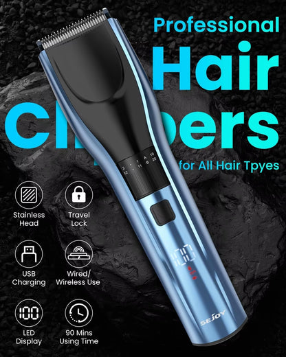 Hair Clippers for Men Cordless Clippers for Hair Cutting Professional Men'S Hair Clippers Rechargeable Hair Trimmer