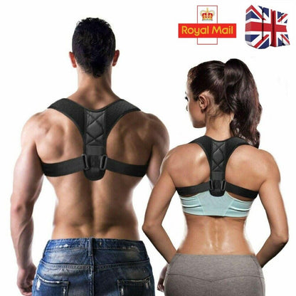 Posture Corrector Back Support Lumbar Shoulder Body Brace Wellness Support Belt