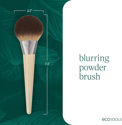 Blurring Powder Makeup Brush, for Loose & Pressed Powder, Large Makeup Brush for All-Over Application, Fluffy, Synthetic Bristles, Eco Friendly, Cruelty-Free, & Vegan, 1 Count