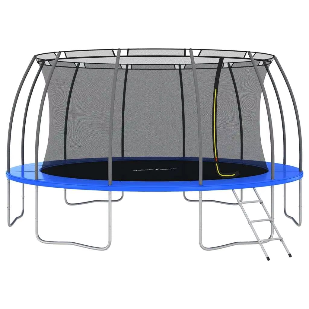 Round 488Cm Trampoline Set for Adults & Kids - 150Kg Weight Capacity, Safe Play Equipment