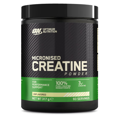 Optimum Nutrition 100% Micronised Creatine Monohydrate Powder 93 Servings 317G