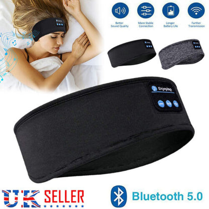 Eye Mask Sleep Headphones Bluetooth 5.0 Headband Wireless Sports Music Earphone