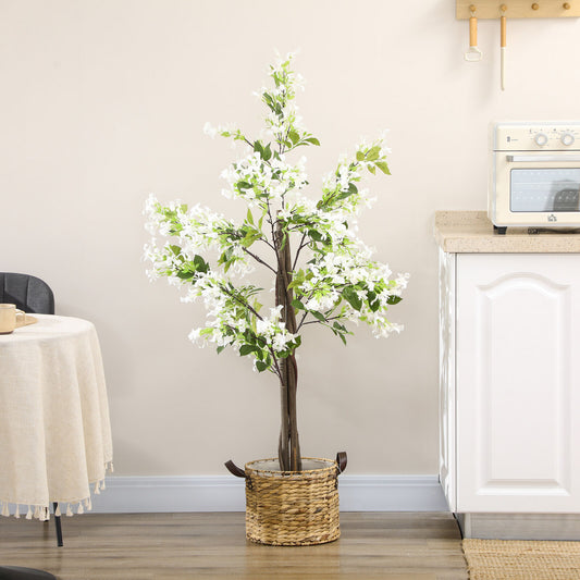 Decorative Artificial Plants Honeysuckle Indoor Outdoor, Potted Fake Flowers