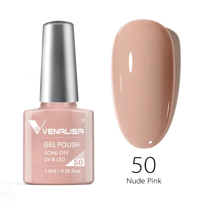Venalisa Fashion Bling 7.5ml Nude Color Series Soak Off UV LED Nail Gel Polish Cosmetics Nail Manicure Gel Polish Nail Varnish