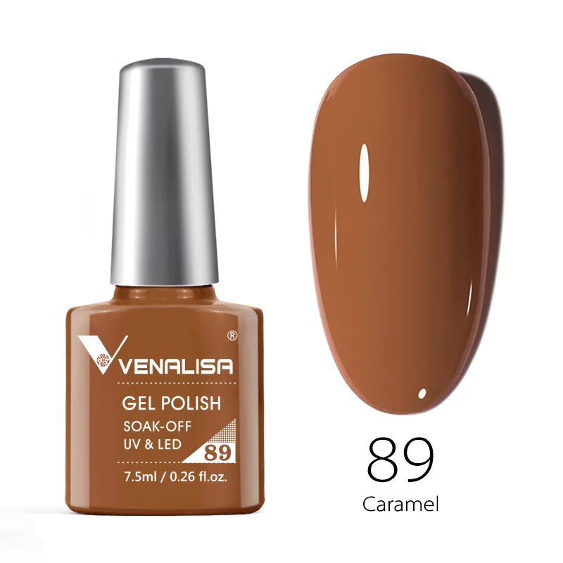 Venalisa Fashion Bling 7.5ml Nude Color Series Soak Off UV LED Nail Gel Polish Cosmetics Nail Manicure Gel Polish Nail Varnish