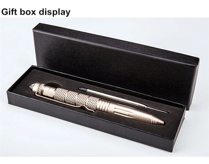 1/8Pcs Tool Pens Multi-functional Pen Tactical Tungsten Steel Rotating Unisex Pen Window Glass Metal Ballpoint Multifunctional