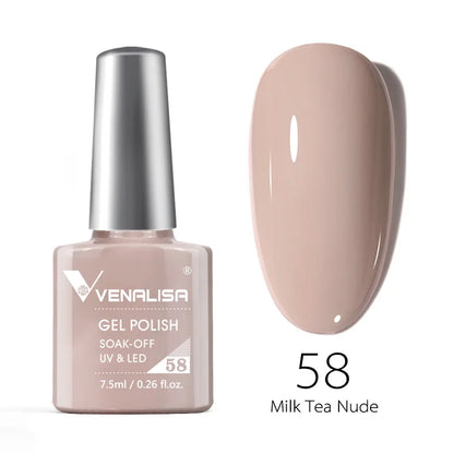 Venalisa Fashion Bling 7.5ml Nude Color Series Soak Off UV LED Nail Gel Polish Cosmetics Nail Manicure Gel Polish Nail Varnish