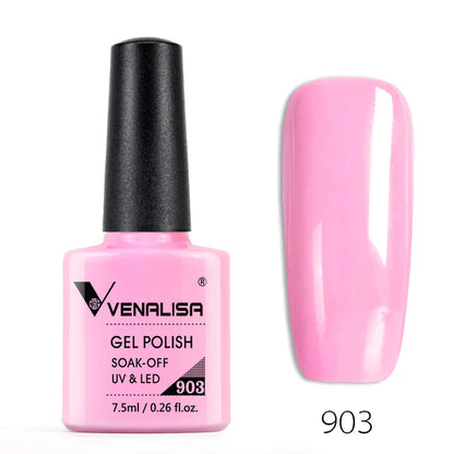Venalisa Fashion Bling 7.5ml Nude Color Series Soak Off UV LED Nail Gel Polish Cosmetics Nail Manicure Gel Polish Nail Varnish
