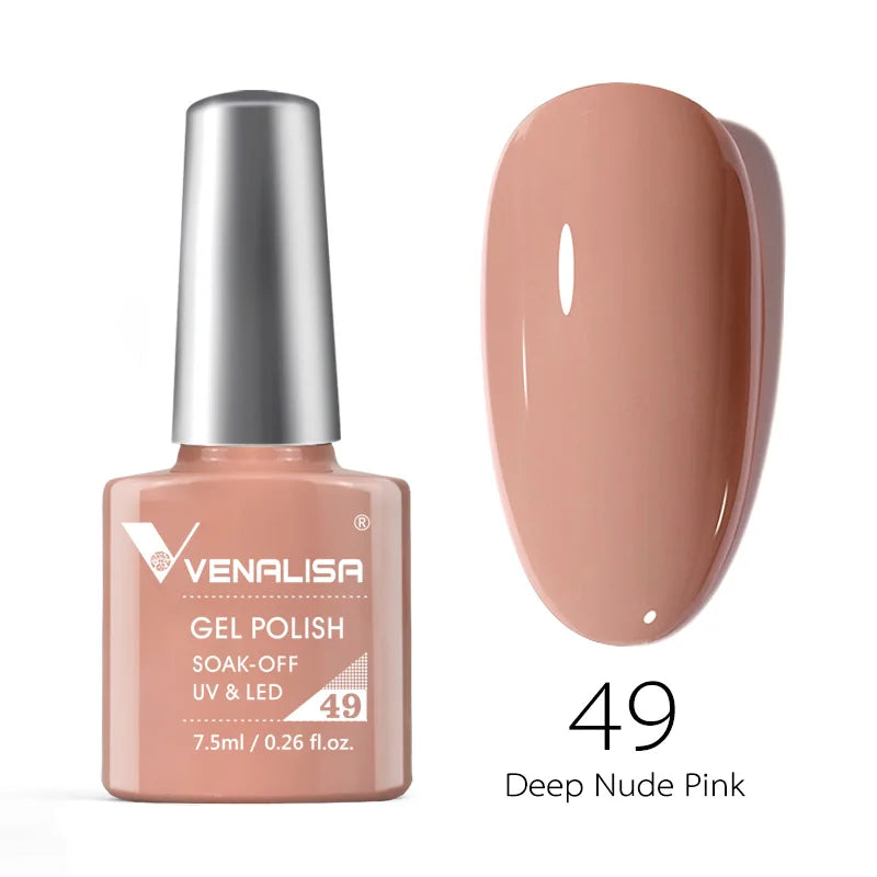 Venalisa Fashion Bling 7.5ml Nude Color Series Soak Off UV LED Nail Gel Polish Cosmetics Nail Manicure Gel Polish Nail Varnish