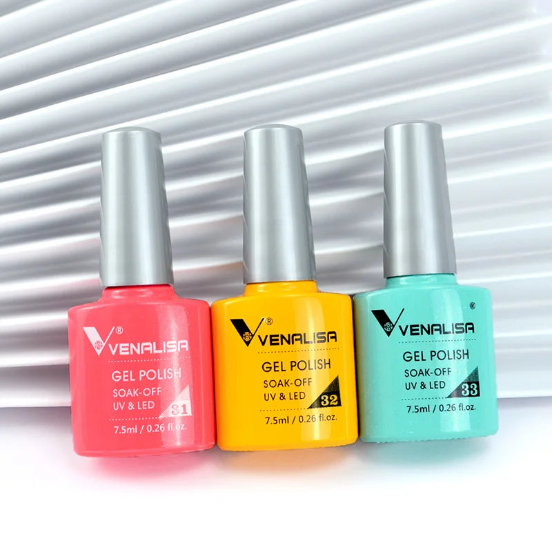 Venalisa Fashion Bling 7.5ml Nude Color Series Soak Off UV LED Nail Gel Polish Cosmetics Nail Manicure Gel Polish Nail Varnish