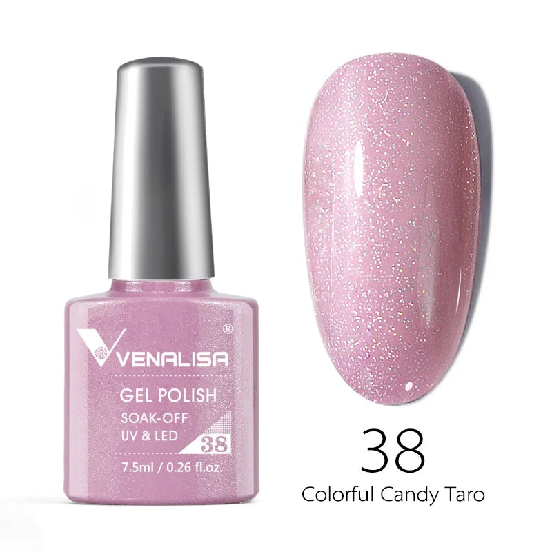 Venalisa Fashion Bling 7.5ml Nude Color Series Soak Off UV LED Nail Gel Polish Cosmetics Nail Manicure Gel Polish Nail Varnish
