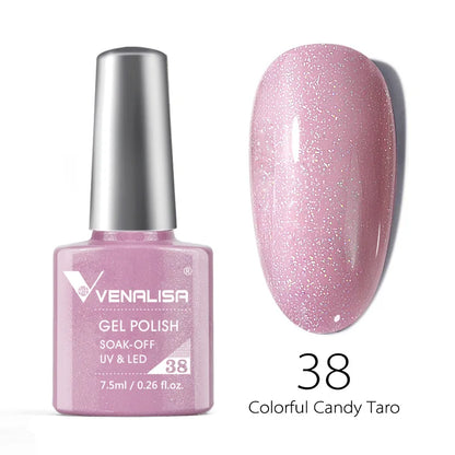 Venalisa Fashion Bling 7.5ml Nude Color Series Soak Off UV LED Nail Gel Polish Cosmetics Nail Manicure Gel Polish Nail Varnish