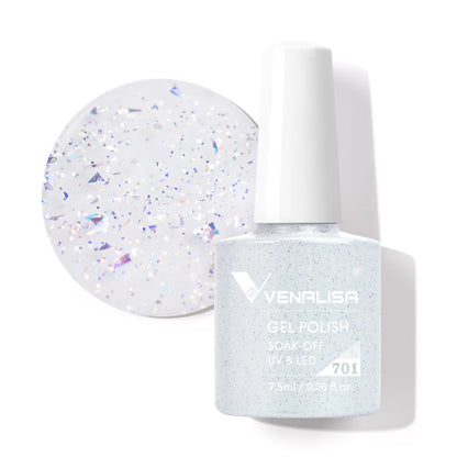 Venalisa Fashion Bling 7.5ml Nude Color Series Soak Off UV LED Nail Gel Polish Cosmetics Nail Manicure Gel Polish Nail Varnish
