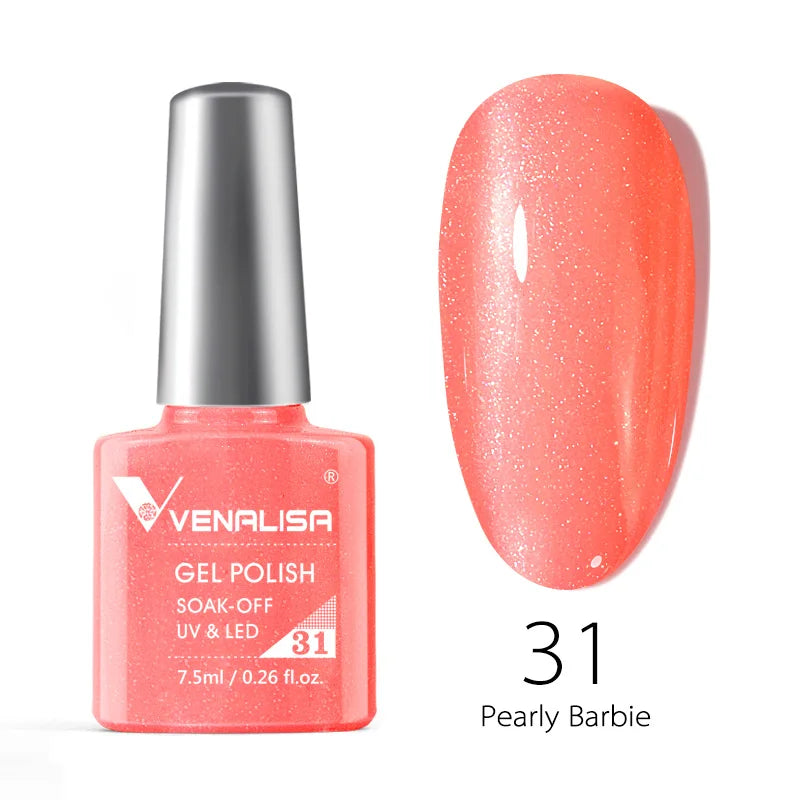 Venalisa Fashion Bling 7.5ml Nude Color Series Soak Off UV LED Nail Gel Polish Cosmetics Nail Manicure Gel Polish Nail Varnish