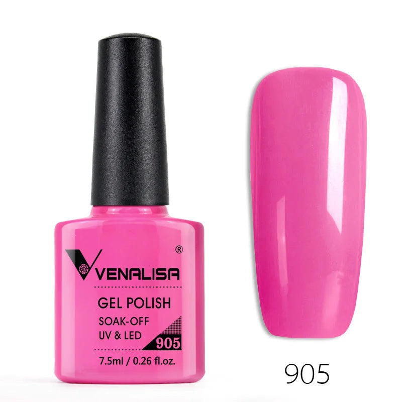 Venalisa Fashion Bling 7.5ml Nude Color Series Soak Off UV LED Nail Gel Polish Cosmetics Nail Manicure Gel Polish Nail Varnish