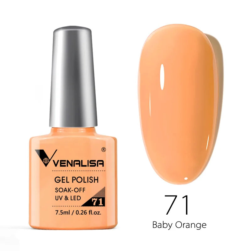 Venalisa Fashion Bling 7.5ml Nude Color Series Soak Off UV LED Nail Gel Polish Cosmetics Nail Manicure Gel Polish Nail Varnish