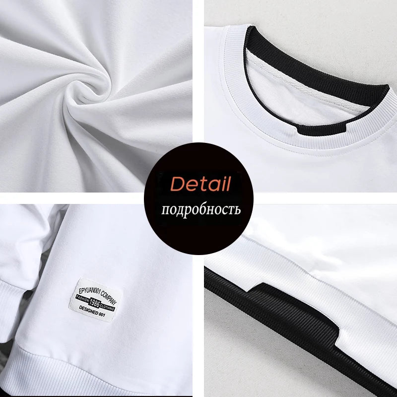 Street Knights Men's 2023 Solid Color Casual Sweatshirt Hoodie