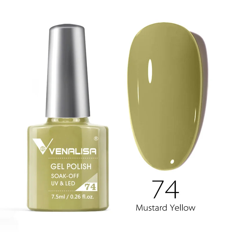 Venalisa Fashion Bling 7.5ml Nude Color Series Soak Off UV LED Nail Gel Polish Cosmetics Nail Manicure Gel Polish Nail Varnish