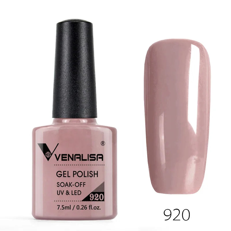 Venalisa Fashion Bling 7.5ml Nude Color Series Soak Off UV LED Nail Gel Polish Cosmetics Nail Manicure Gel Polish Nail Varnish