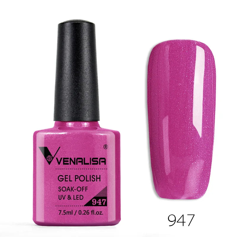 Venalisa Fashion Bling 7.5ml Nude Color Series Soak Off UV LED Nail Gel Polish Cosmetics Nail Manicure Gel Polish Nail Varnish