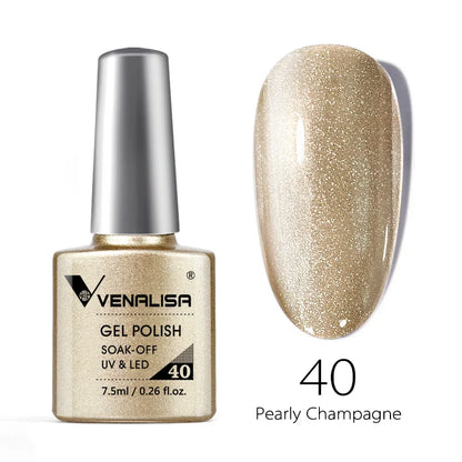Venalisa Fashion Bling 7.5ml Nude Color Series Soak Off UV LED Nail Gel Polish Cosmetics Nail Manicure Gel Polish Nail Varnish