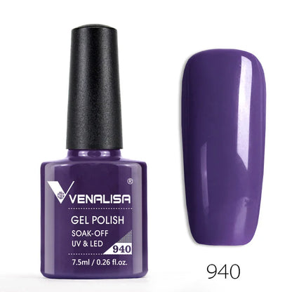 Venalisa Fashion Bling 7.5ml Nude Color Series Soak Off UV LED Nail Gel Polish Cosmetics Nail Manicure Gel Polish Nail Varnish