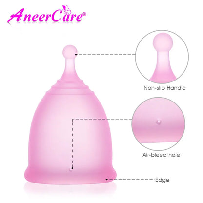 Menstrual Cup Menstruation Bowl Copa Mestrual Certificada Tampons Period Medical Silicone Vagina Cups Silicon Certified Personal