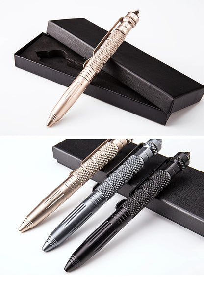 1/8Pcs Tool Pens Multi-functional Pen Tactical Tungsten Steel Rotating Unisex Pen Window Glass Metal Ballpoint Multifunctional