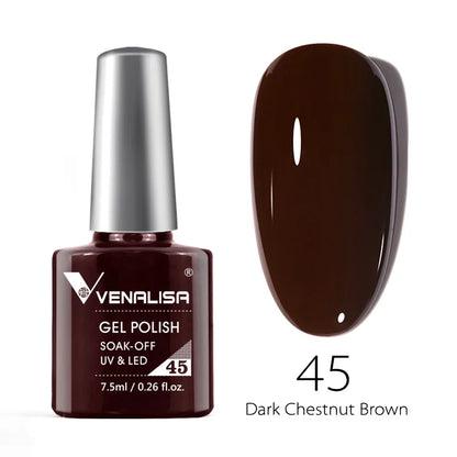Venalisa Fashion Bling 7.5ml Nude Color Series Soak Off UV LED Nail Gel Polish Cosmetics Nail Manicure Gel Polish Nail Varnish
