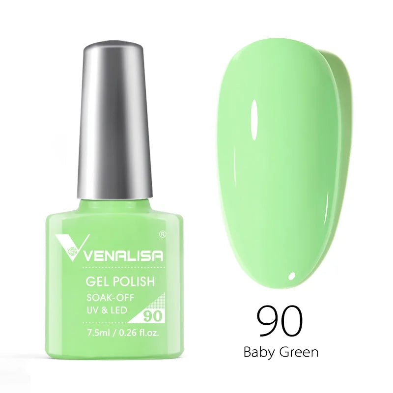 Venalisa Fashion Bling 7.5ml Nude Color Series Soak Off UV LED Nail Gel Polish Cosmetics Nail Manicure Gel Polish Nail Varnish