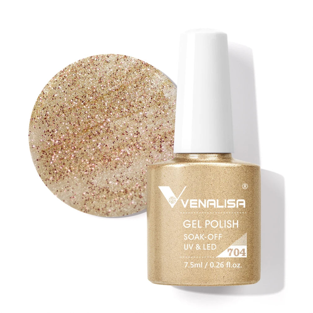 Venalisa Fashion Bling 7.5ml Nude Color Series Soak Off UV LED Nail Gel Polish Cosmetics Nail Manicure Gel Polish Nail Varnish