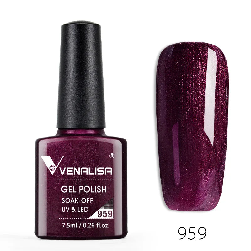 Venalisa Fashion Bling 7.5ml Nude Color Series Soak Off UV LED Nail Gel Polish Cosmetics Nail Manicure Gel Polish Nail Varnish