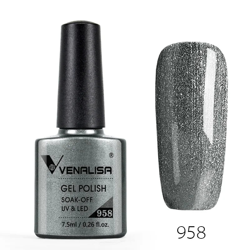 Venalisa Fashion Bling 7.5ml Nude Color Series Soak Off UV LED Nail Gel Polish Cosmetics Nail Manicure Gel Polish Nail Varnish