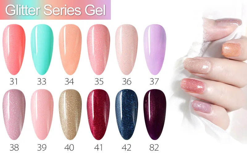 Venalisa Fashion Bling 7.5ml Nude Color Series Soak Off UV LED Nail Gel Polish Cosmetics Nail Manicure Gel Polish Nail Varnish