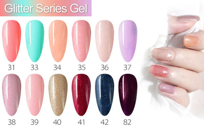 Venalisa Fashion Bling 7.5ml Nude Color Series Soak Off UV LED Nail Gel Polish Cosmetics Nail Manicure Gel Polish Nail Varnish