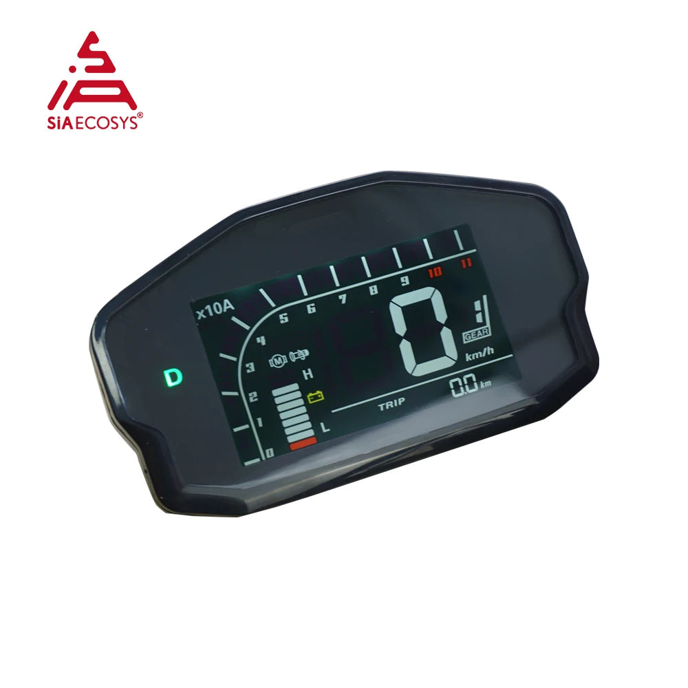 US Warehouse DKD LIN/CAN Communication Optional Electric Motorcycle LCD Instrument Speedometer Display for Votol Controller