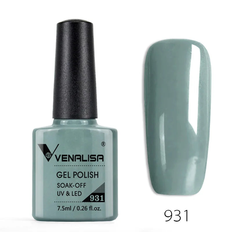 Venalisa Fashion Bling 7.5ml Nude Color Series Soak Off UV LED Nail Gel Polish Cosmetics Nail Manicure Gel Polish Nail Varnish