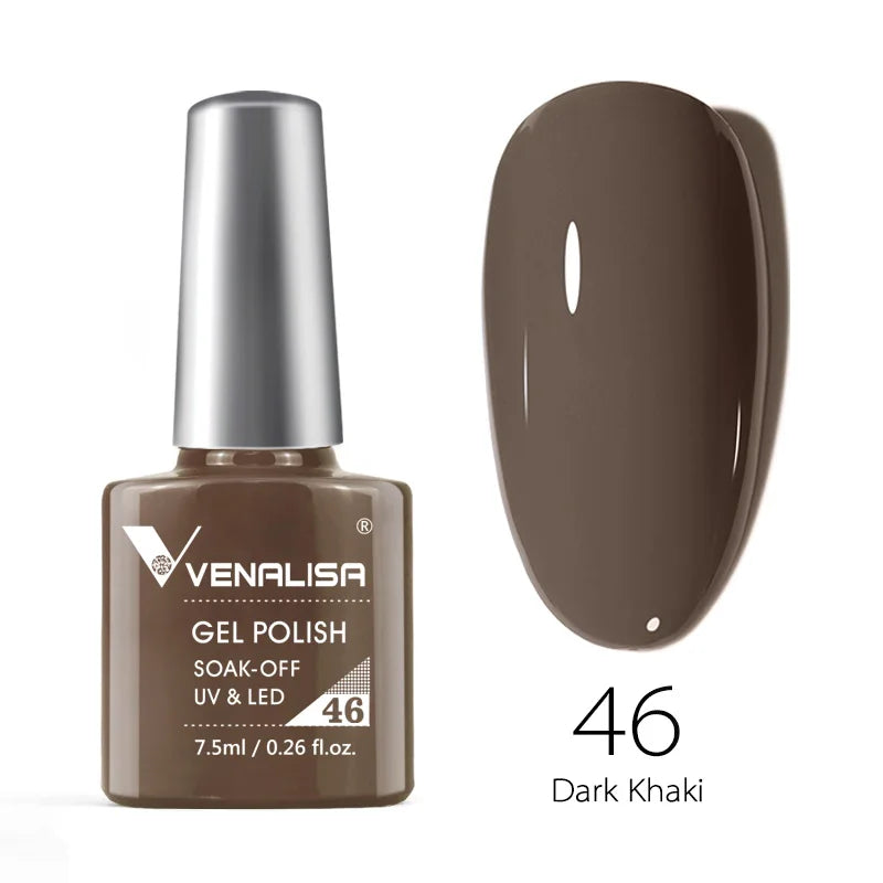 Venalisa Fashion Bling 7.5ml Nude Color Series Soak Off UV LED Nail Gel Polish Cosmetics Nail Manicure Gel Polish Nail Varnish